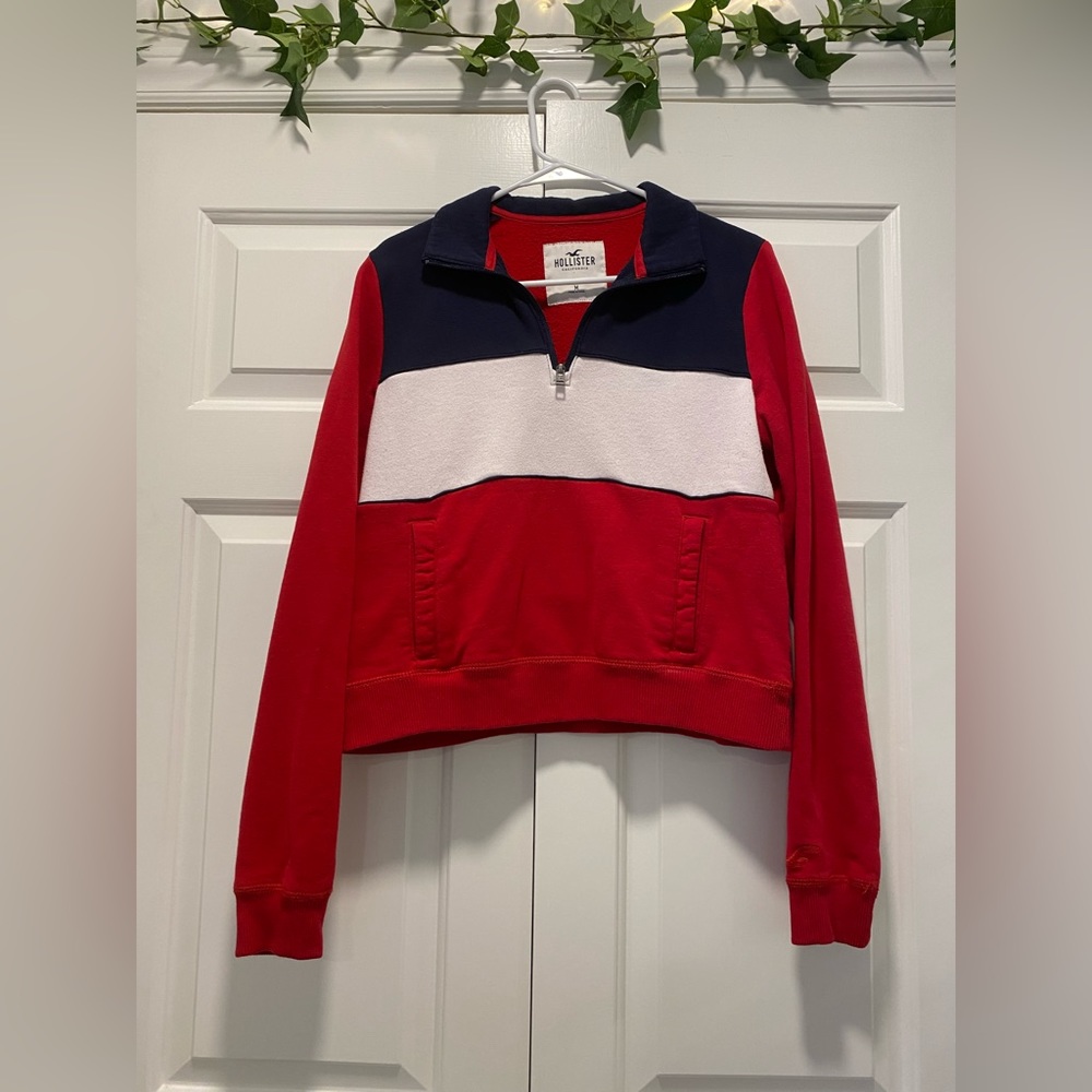 Hollister Cropped Quarter Zip